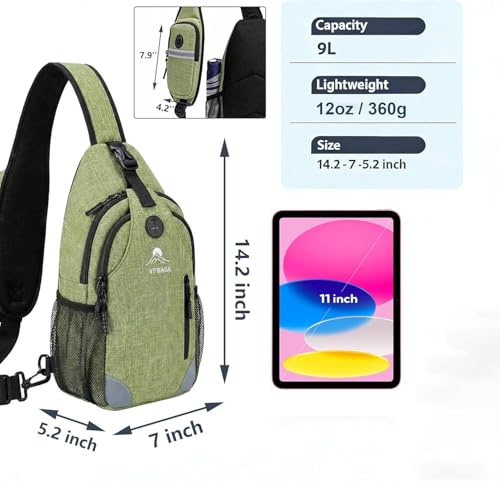 Mochila tipo sling para mujer y hombre, bolsa cruzada para viaje miniatura 2