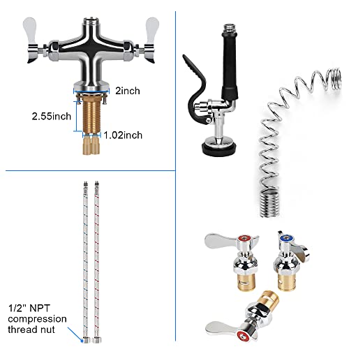 Llave mezcladora para tarja industrial 6 Imagen adicional