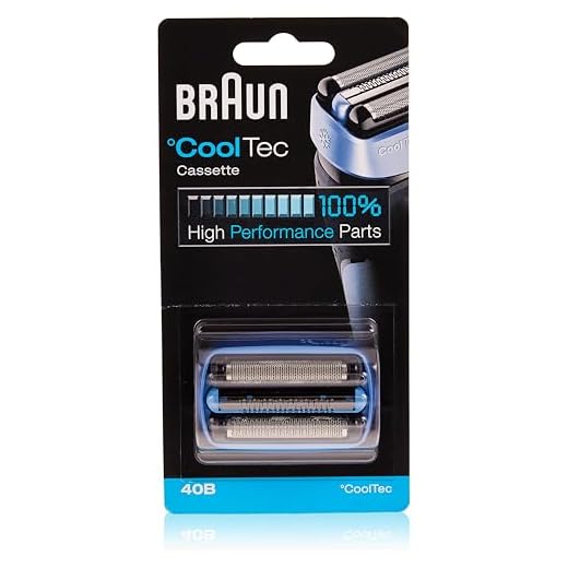 Braun rakapparat reservdel 40B blå, kompatibel med Cooltec rakapparater