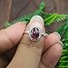 Red Garnet Pure 925 Sterling Silver Handmade Promise Ring For Women Gift Jewelry (9.5)