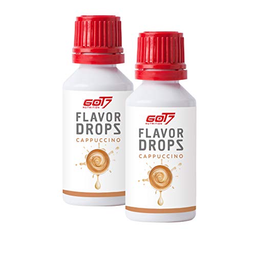 Got7 Nutrition Flavor Drops - Saborizante Sin Calorías Para Alimentos Y Bebidas - Perfecto Para Perder Peso - X 30 Ml (cappuccino), Transparente, 2 Unidad Cover