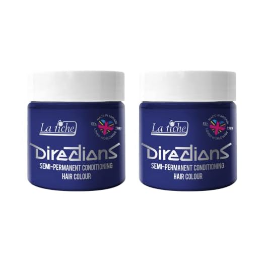 La Riche Directions Semipermanente Haarfarbe 100 ml Dose 2er-Pack (Neon Blue)