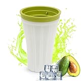 Fouvin Slushy Maker Cup Silikon Squeeze Cup Slush Becher, Smoothie Pinch Ice Cup, DIY Freeze Cup, Magic Slush Maker zur Herstellung von Smoothies für Wasser, Milch, Saft und Kaffee (Grün, 150ml)