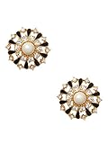 Kate Spade Tuxedo Pearls Simulated Pearl Stud Earrings, Golden