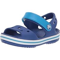 Crocs Unisex-Child Kids' Crocband Sandals, Cerulean Blue/Ocean, 12 Little Kid