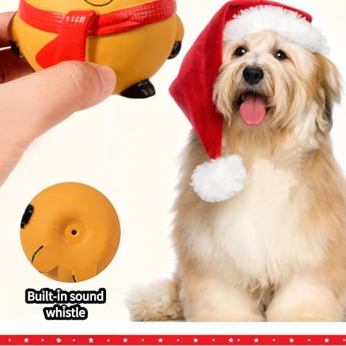 Pelota Navideña Squeaky para Perro, Juguete Mordible miniatura 7