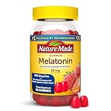 Nature Made Melatonin 10 mg per serving Gummies, Sleep Gummies for Adults Maximum Strength Dosage, 100% Drug Free Sleep Aid, 120 Count, 60 Day Supply