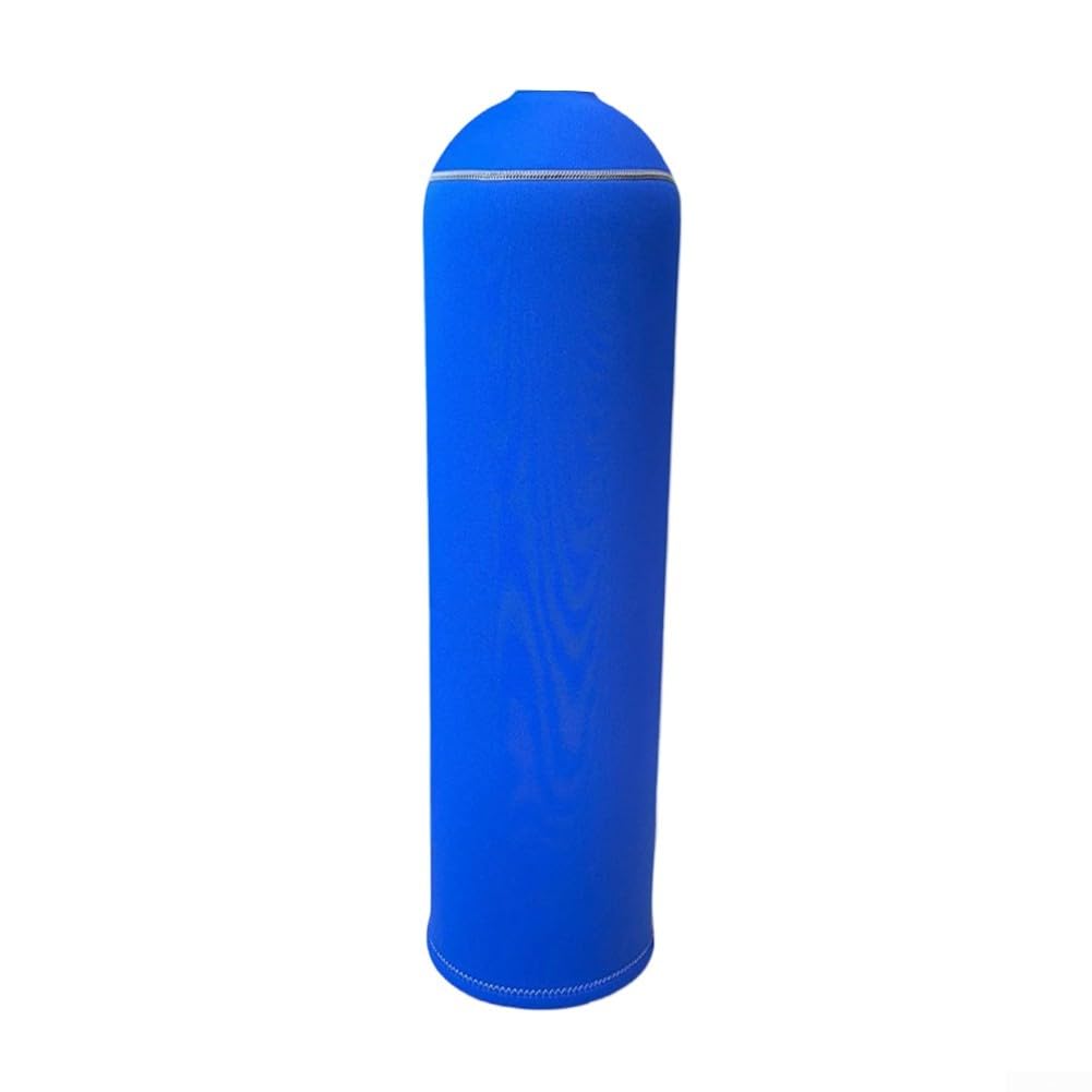 Custodia protettiva in neoprene per bombola da 12 l, morbida e flessibile, previene graffi e scivolamenti, adatta per cilindri da 18 cm di diametro e 70 cm di altezza (blu)