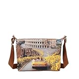 borse y not roma colosseo BORSA HOBO SMALL TRACOLLINA DONNA YNOT YES-592S6 SUNSHINE ROME