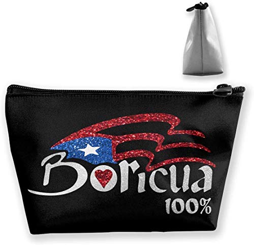 Preisvergleich Produktbild Reise-Kulturtasche / Kosmetiktasche mit Boricua-Flagge, 100% tragbar