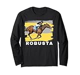 Robusta Horse Gear, Horse Racing, Santa Anita, Del Mar Horse Long Sleeve T-Shirt