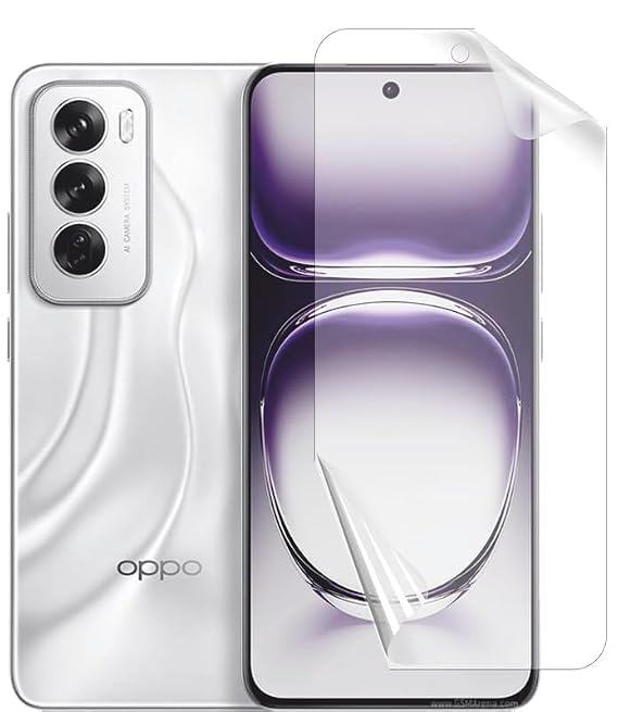 Image of BLACKSHEEP Matte Screen Protector for Oppo Reno 12 | Oppo Reno 12 Pro Membrane Case Friendly Full Edge to Edge Screen Coverage & Installation Kit