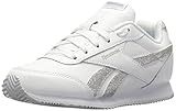 Reebok Unisex-Baby Royal CL Jogger 2 Sneaker, White/Silver Sparkle, 4.5 M US Toddler