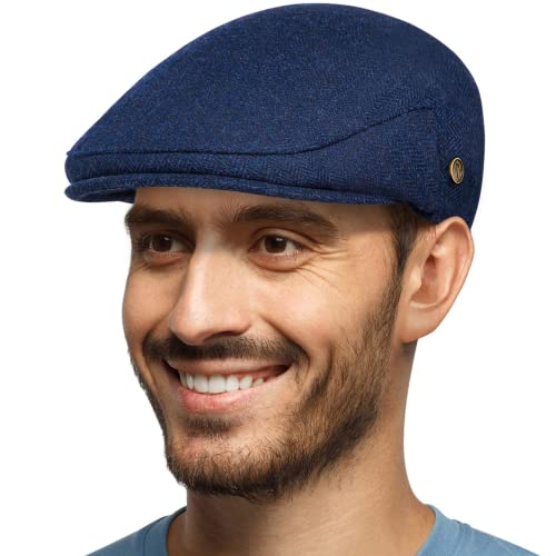 DIMENSION // Il cappello da uomo cabbie berretto è adatto per la maggior parte delle dimensioni, e tutti i tipi di taglio di capelli sono ok. Circonferenza della testa: 56.5-58cm/ 22.3-22.8''