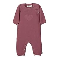 Sterntaler Baby-Mädchen GOTS Strick-Einteiler Heart, rosa, 68