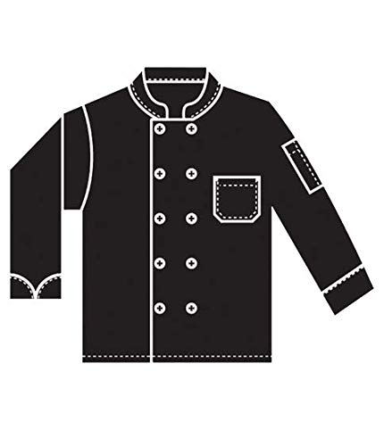 HILITE Classic Chef Coat Long Sleeve - Black 560BK