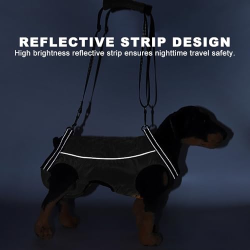 Gsrhzd Tragehilfe Hund, Atmungsaktive Komfortabele Hunde Tragehilfe, Tragbares Leichtes Tragegeschirr Hund für Ältere Verletzte Hunde, L