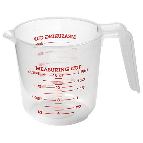 Vasos medidores de plástico Norpro 2 tazas 2 unidades miniatura 2