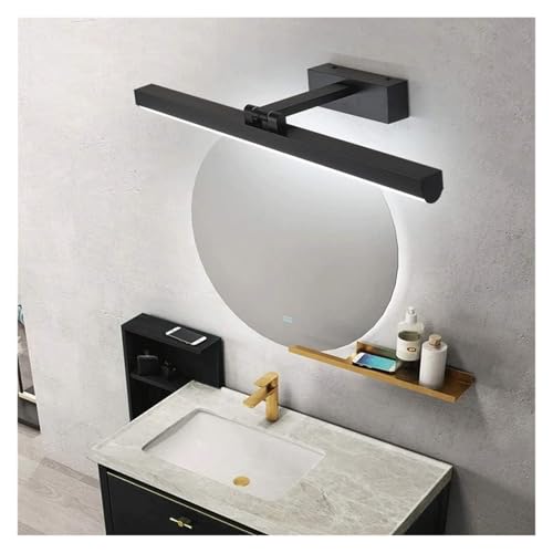 MOCHAMIK Lámparas de Pared Apliques Luz de Espejo de baño, luz Frontal de Espejo LED, Interior 180 Grados Ajuste de ángulo hacia Arriba y hacia Abajo Lámpara de Espejo Linterna de Pared para gabinete