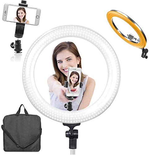 Iluminador LED Ring Light Antorium RL-14 35w com tripé 2 metros