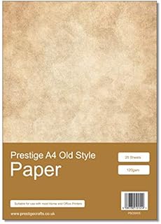 Prestige Vintage Looking Old Style Paper - A4 Size - 120gsm - 25 Sheets