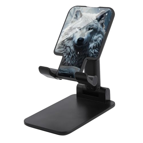 Support de téléphone loup assis pour bureau et voyage, support universel mains libres réglable