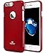 iPhone 7 PLUS Case, [Thin Slim Fit] GOOSPERY [Lightweight] [Pearl Glitter] Jelly [Shock Absorption] Premium [Flexible] TPU Bumper Case Cover [Anti-Discoloring] for Apple iPhone 7 PLUS (5.5"), Red