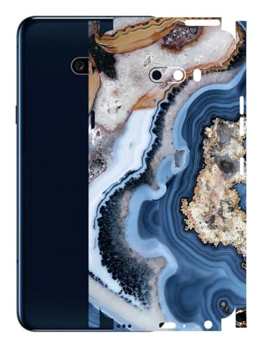 Image of AtOdds - Full Body Back Screen Guard Protector Film - Lamination Wrap Skin Sticker Compatible with LG G8X ThinQ | Scratchproof Matte Finish (Floor Marble)