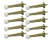 BRAINERD 3" Solid Door Stop 10-Pack - Brushed Brass