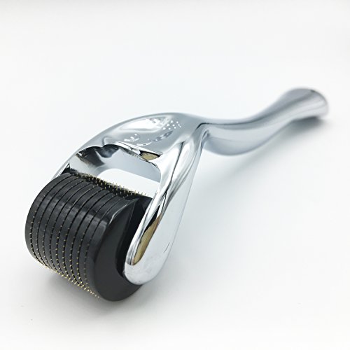 Derma Roller Skin Care 540 Titanium Micro Needles Facial Skin & Face Care Beauty Massage Tools Exfoliate Massager - For Home Use 0.25 mm - Silver