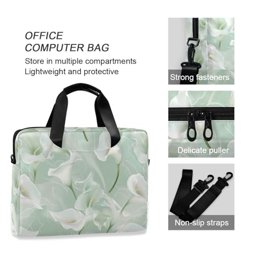 Funda portátil para laptop 15.6 pulg con asa y correa miniatura 6