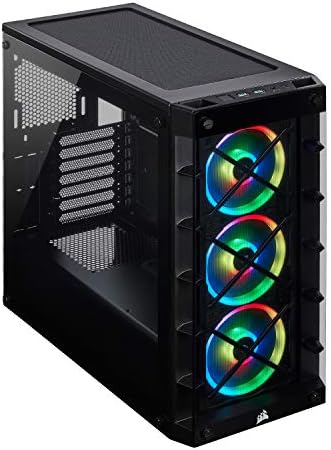 Corsair Icue 465X RGB Mid-Tower ATX Smart Case, Black