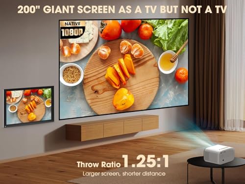 VIZONY 1080p Smart Projector w/ WiFi 6 & Bluetooth - image 8