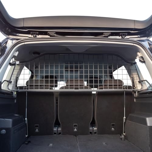 Travall Hundegitter für Volkswagen Touran (2015-) Fahrzeugspezifisches Hundegitter, Kofferraumschutz für Hundetransport, Gepäckschutz, Robustes Stahlnetz Auto Hundesperre