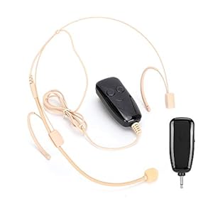 Draadloze microfoon Headset, UHF-headset Draadloos microfoonsysteem 164ft Range Headset en handheld 2 in 1 voor…
