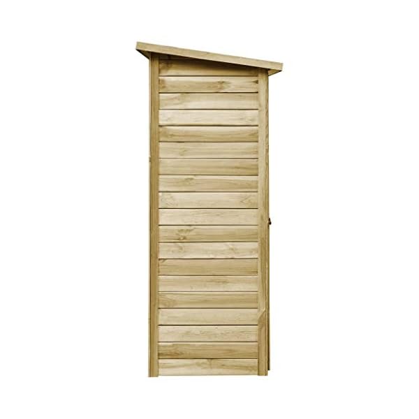FAMIROSA Garten-Geräteschuppen Kiefernholz Imprägniert 88x76x175 cm – Bild 5