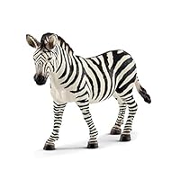 Schleich Wild Life Realistic Female Zebra Figurine - Authentic and Highly Detailed Wild Animal Toy, Durable for Education and Fun Play for Kids, Perfect for Boys and Girls, Ages 3+