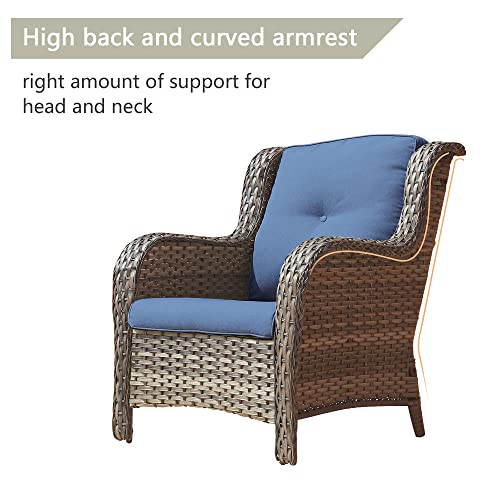 Patio-Chairs-Outdoor-Wicker-Chair-Rattan-Dining-Chairs-Porch-Chairs-Outside-Club-Chairs-with-High-Back-and-Deep-SeatingMixed-GreyBlue Patio Chairs Outdoor Wicker Chair Rattan Dining Chairs Porch Chairs Outside Club Chairs with High Back and Deep SeatingMixed GreyBlue
