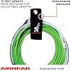 Airhead Dyneema Flat Line Wakeboard Rope, 4 Sections, 70-Feet, Green
