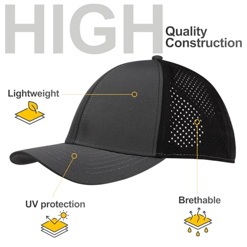 Image of LiuSuper XXL Baseball Cap - Quick-Dry Moisture-Wicking Hat for Big Heads (23.6 inch-25.6 inch) Sports Cap for Men Women