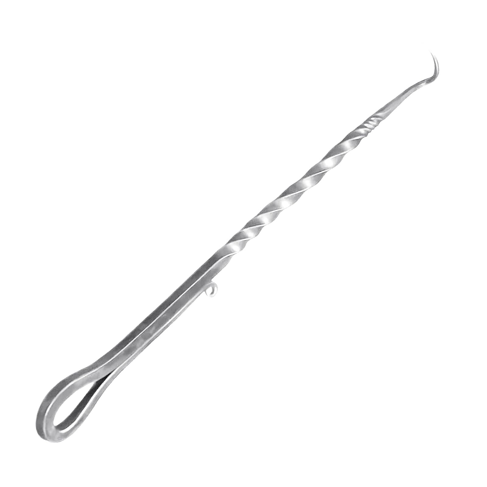 Shurhome Strong Meat Pivoter Tool for Outdoor Grilling Heat Immune Handle and Oxidation on Smoker Barbecue Addons BBQ Pivoter Hook