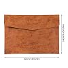 Enyuwlcm PU Leather A4 File Folder Document Holder Waterproof Portfolio Envelope Folder Case with Snap Closure Brown