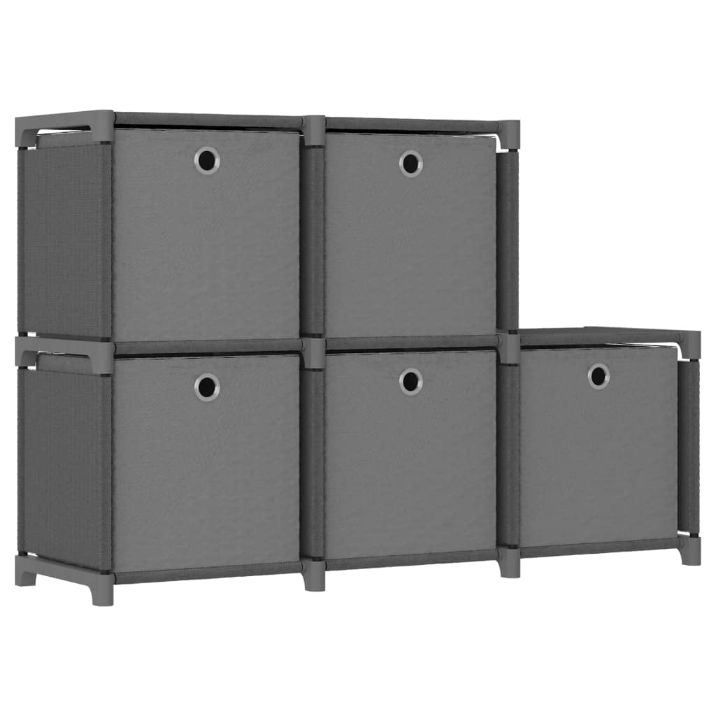 Estantería de cubo para salón como separador de ambientes gris de 103 cm