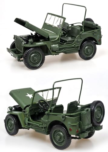 STARBLINK 1/18 Classic Military Diecast JE-EP Armored Vehicles - Retro Army Utility Car Model for Collectors - Image 7