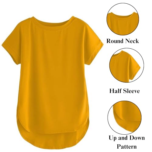 Image of Fabricorn Combo of Plain Color Stylish Up and Down Cotton Tshirt for Women
