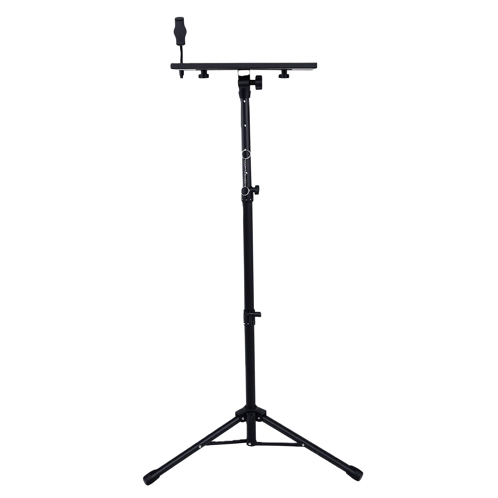 Aramox Supporto per Proiettore Altezza Regolabile 22 Libbre Chiusura di | Metallo e ABS, Cinghie Elastiche, compatibilità con Fotocamera Portatile per Uso DJ in Ufficio a Casa, Inclinazione di 180