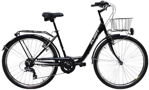 CLOOT Relx 26 inch Urban Bike with Luggage Rack 6 Speeds Low Fram...