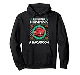 Photo Gallery maglione divertente con scritta "all i want for christmas is a macaroon felpa con cappuccio Photo Gallery maglione divertente con scritta "all i want for christmas is a macaroon felpa con cappuccio