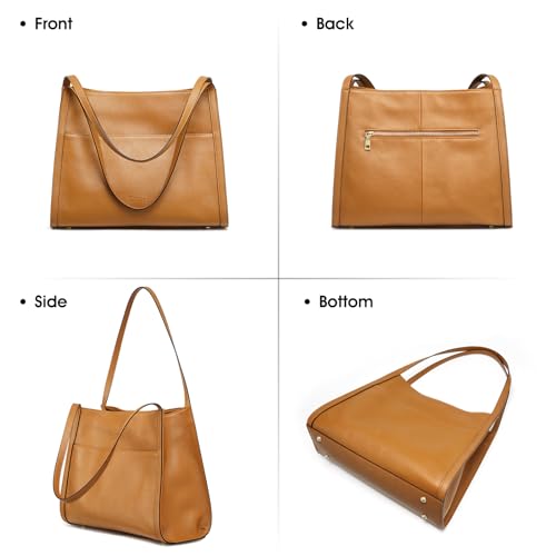 Bolso Tote de Cuero Kattee para Mujer miniatura 6