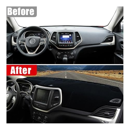 Tapis de protection tableau de bord anti-dérapant Jeep Cherokee KL - 7